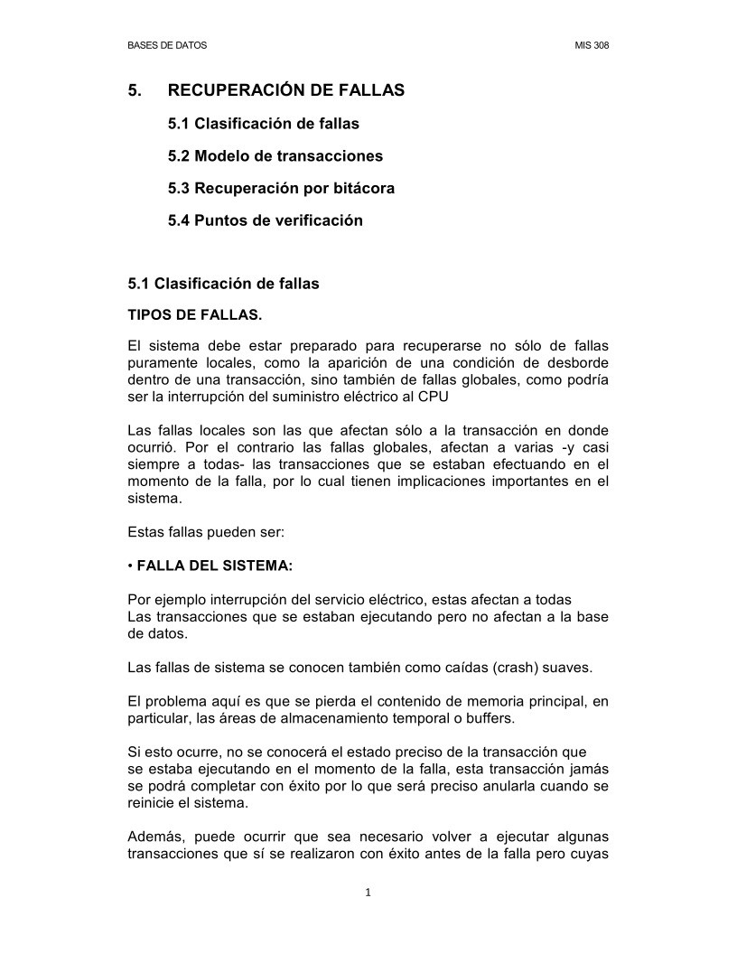 Imágen de pdf 5. RECUPERACIÓN DE FALLAS - BASES DE DATOS